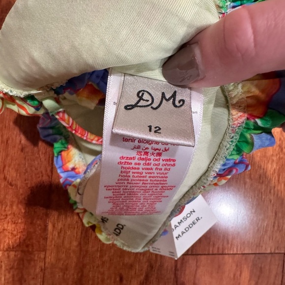 Colorful Ruffled Bikini Top - Picture 8 of 8